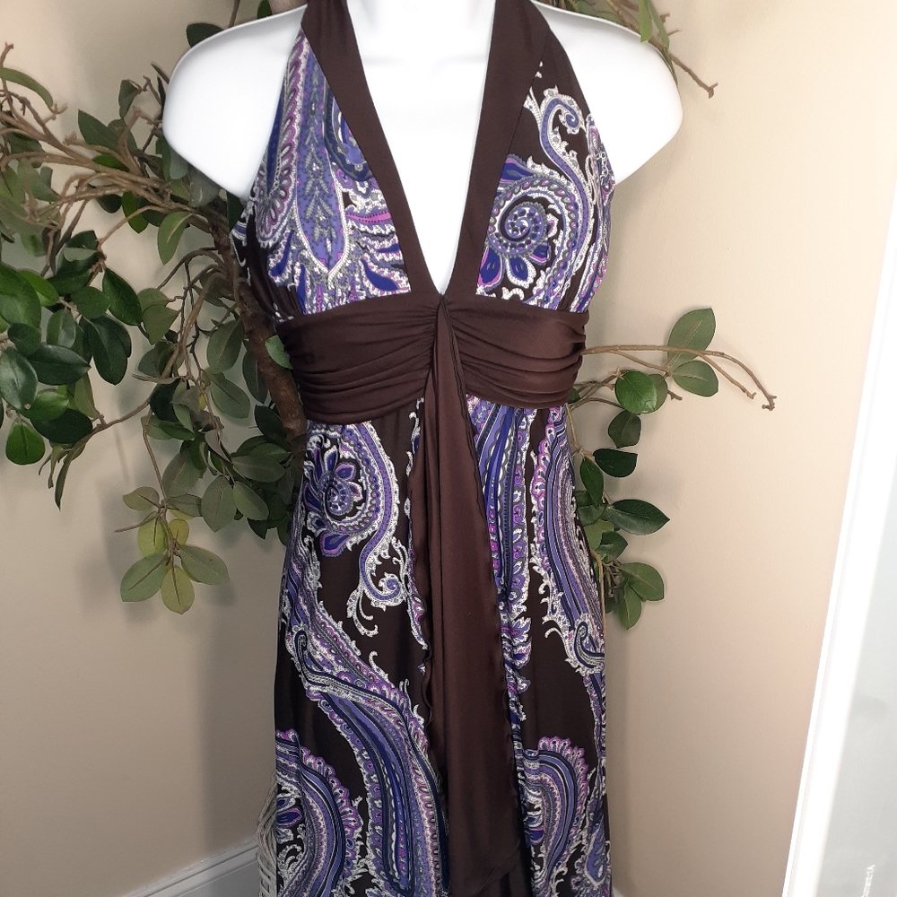 Paisley Print Alyn Paige Maxi Dress